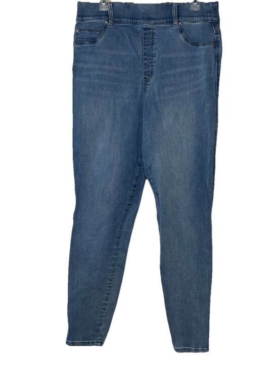 Spanx Skinny Jean-light Vintage Wash Sz 1X Tall - Picture 1 of 14